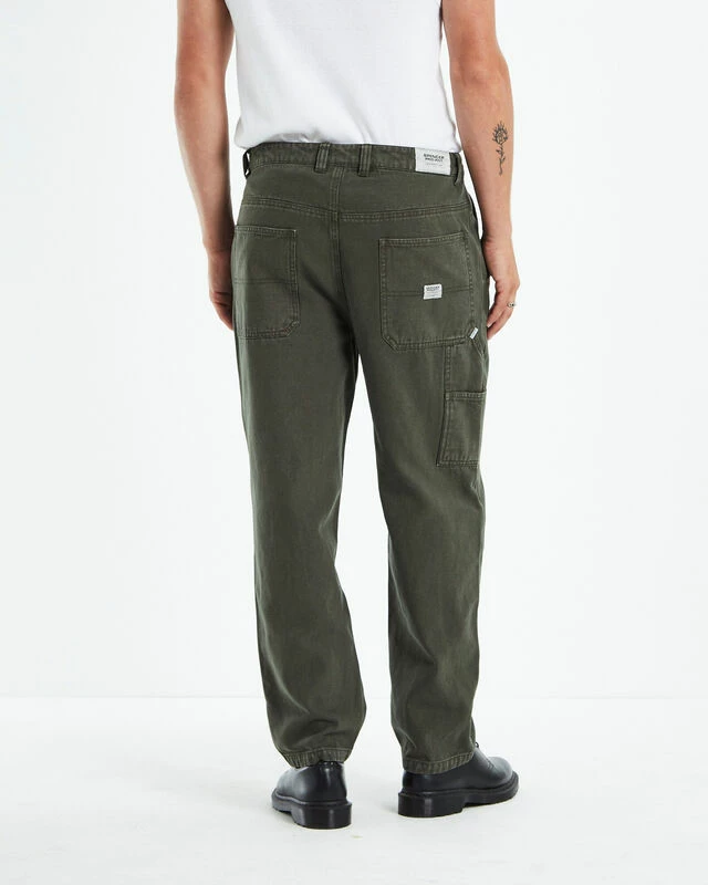 Canvas Carpenter Pants Olive Green 4 Canvas Carpenter Pants Olive Green - Image 2