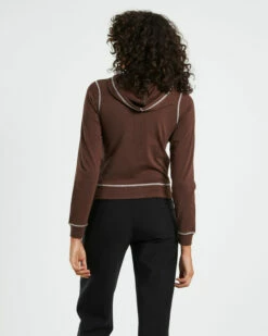 Ronnie Shrunkin Zip Through Jacket Chocolate Brown 9 Ronnie Shrunkin Zip Through Jacket Chocolate Brown -Insight Shop 2 47811