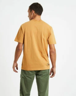 Afends Sunshine Recycled Retro Fit T-shirt Mustard -Insight Shop 2 48052
