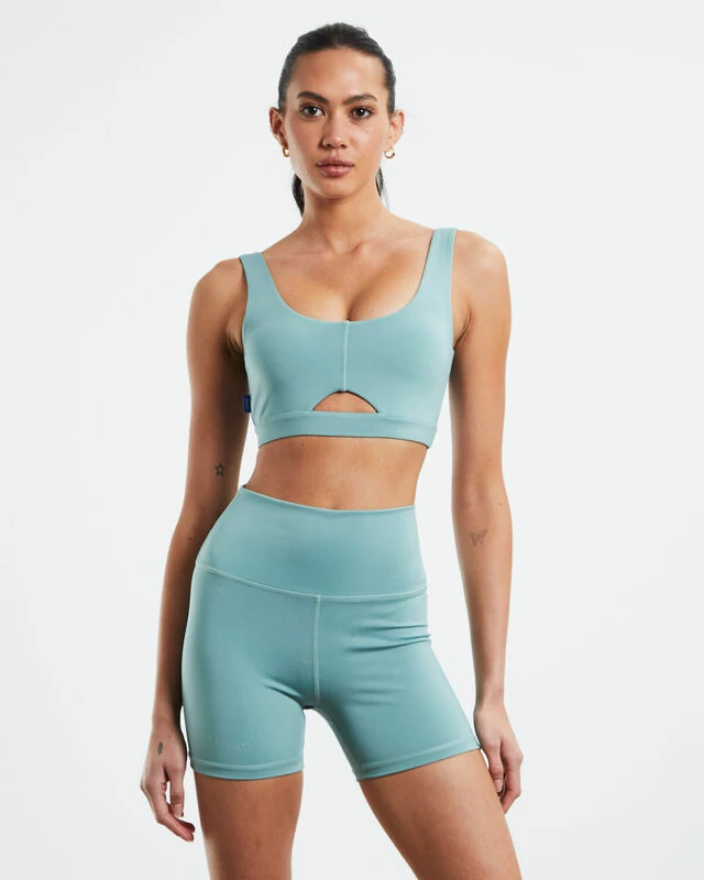 03 Outdoor Active Crop Bra Green 4 03 Outdoor Active Crop Bra Green - Image 2