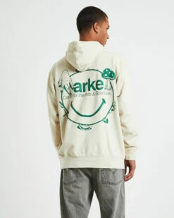 MARKET Smiley Arts & Sciences Hoodie Sand -Insight Shop 2 49466