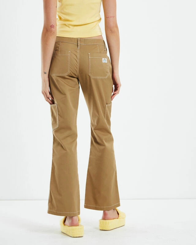 Insight Lulu Low Rise Bootcut Workwear Pants Beige 4 Insight Lulu Low Rise Bootcut Workwear Pants Beige - Image 2