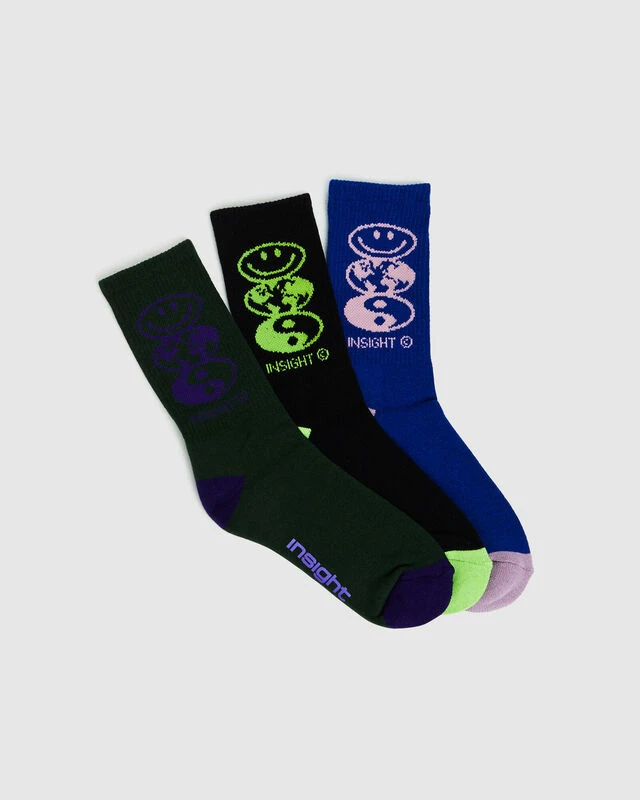 Insight LSD Made Me Socks 3 Pack Assorted 4 Insight LSD Made Me Socks 3 Pack Assorted - Image 2