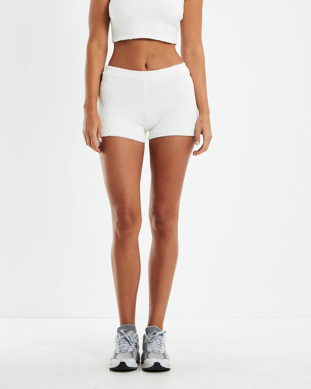 Boucle Hot Shorts White 4 Boucle Hot Shorts White - Image 2