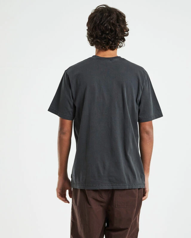 Afends Universal Recycled Retro Fit T-Shirt In Stone Black 4 Afends Universal Recycled Retro Fit T-Shirt In Stone Black - Image 2