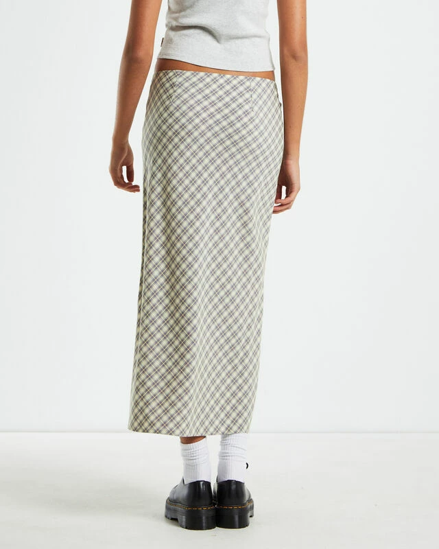 Insight Jenny Plaid Bias Midi Skirt In Multi 4 Insight Jenny Plaid Bias Midi Skirt In Multi - Image 2