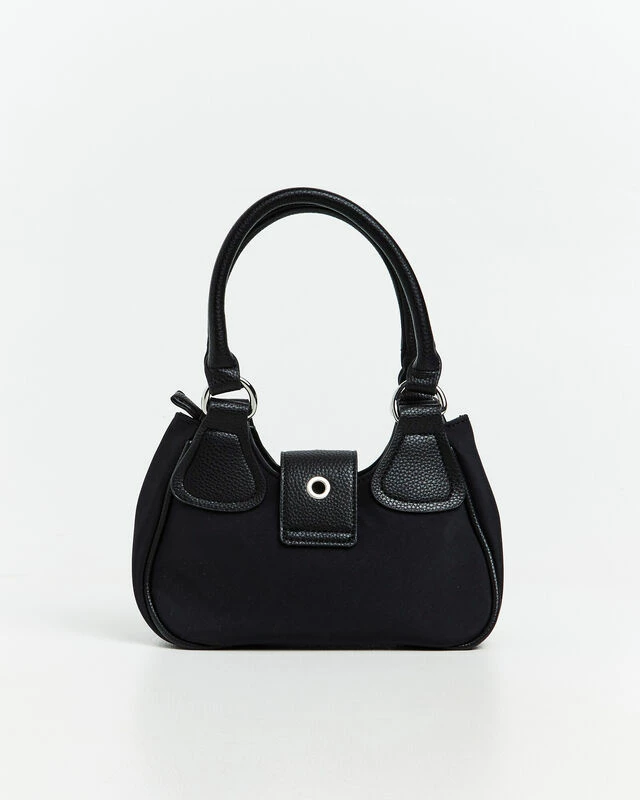 Wilde Nylon Crossbody Bag Black/Silver 4 Wilde Nylon Crossbody Bag Black/Silver - Image 2