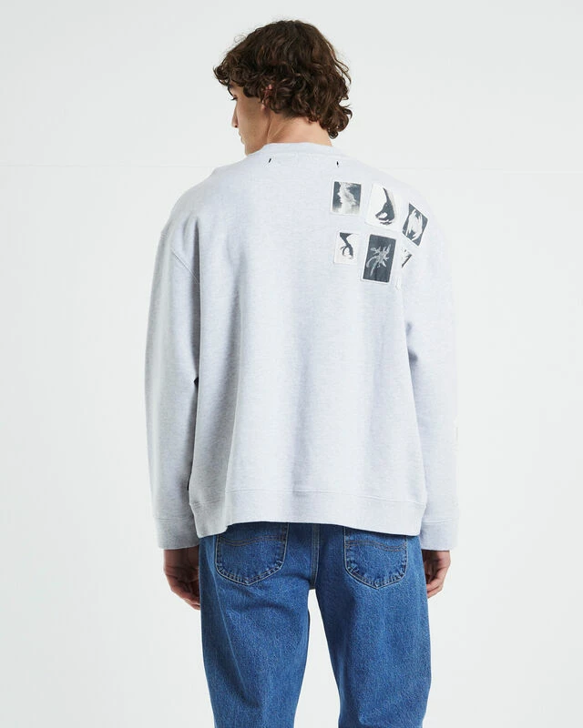 Lucid Crewneck Jumper Frost In Marle Grey 4 Lucid Crewneck Jumper Frost In Marle Grey - Image 2