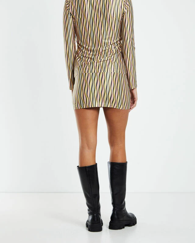 Insight Tatiana Wave Print Low Rise Mini Skirt Assorted 4 Insight Tatiana Wave Print Low Rise Mini Skirt Assorted - Image 2