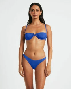 Skinny Strap Underwire Top In Cobalt Blue -Insight Shop 2 74873
