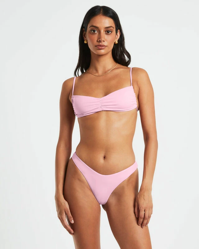 Gather Front Top In Baby Pink 4 Gather Front Top In Baby Pink - Image 2