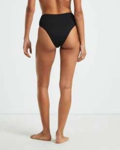 Rib High Waisted Bottoms In Black 9 Rib High Waisted Bottoms In Black -Insight Shop 2 75118