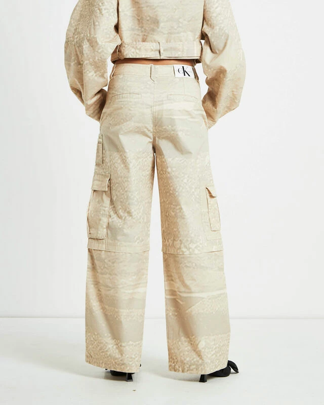 Calvin Klein Loose Cargo Pants In Natural Beige 4 Calvin Klein Loose Cargo Pants In Natural Beige - Image 2