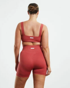 Square Neck Sports Crop Red 9 Square Neck Sports Crop Red -Insight Shop 2 8263