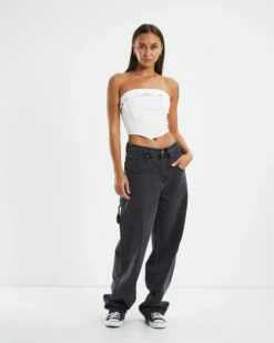 Manon Panelled Corset White -Insight Shop 3 1021