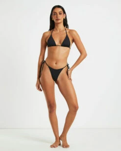 Tie Side Skimpy Bikini Bottoms In Black -Insight Shop 3 11386