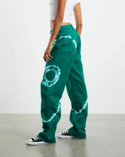 Insight Bobby Baggy Tie Dye Dad Jeans Green 10 Insight Bobby Baggy Tie Dye Dad Jeans Green -Insight Shop 3 11547