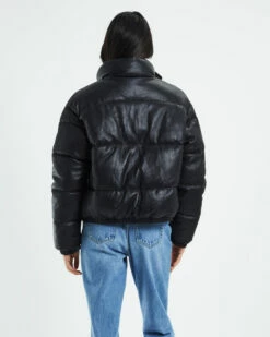 Lennon Leather Look Puffa Jacket Black 10 Lennon Leather Look Puffa Jacket Black -Insight Shop 3 11677