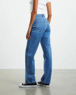Emmy Low Rise V-Waist Straight Jeans Bright Blue 10 Emmy Low Rise V-Waist Straight Jeans Bright Blue -Insight Shop 3 11683