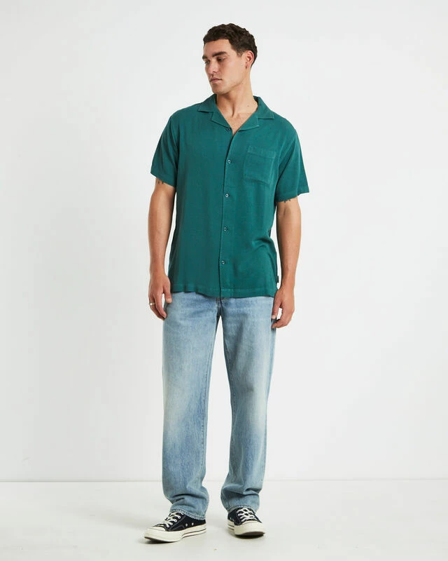 Insight Reckoner Short Sleeve Resort Shirt Forest Green 5 Insight Reckoner Short Sleeve Resort Shirt Forest Green - Image 3