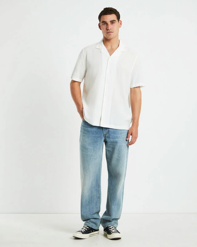 Heggie Short Sleeve Resort Shirt White 5 Heggie Short Sleeve Resort Shirt White - Image 3