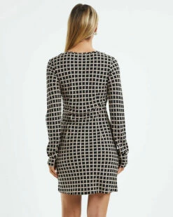 Elsa Long Sleeve Bias Cut Mini Dress Assorted 10 Elsa Long Sleeve Bias Cut Mini Dress Assorted -Insight Shop 3 14796