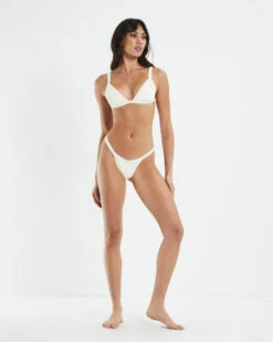 Rib Fixed Skimpy Bikini Bottoms Almond White -Insight Shop 3 16923