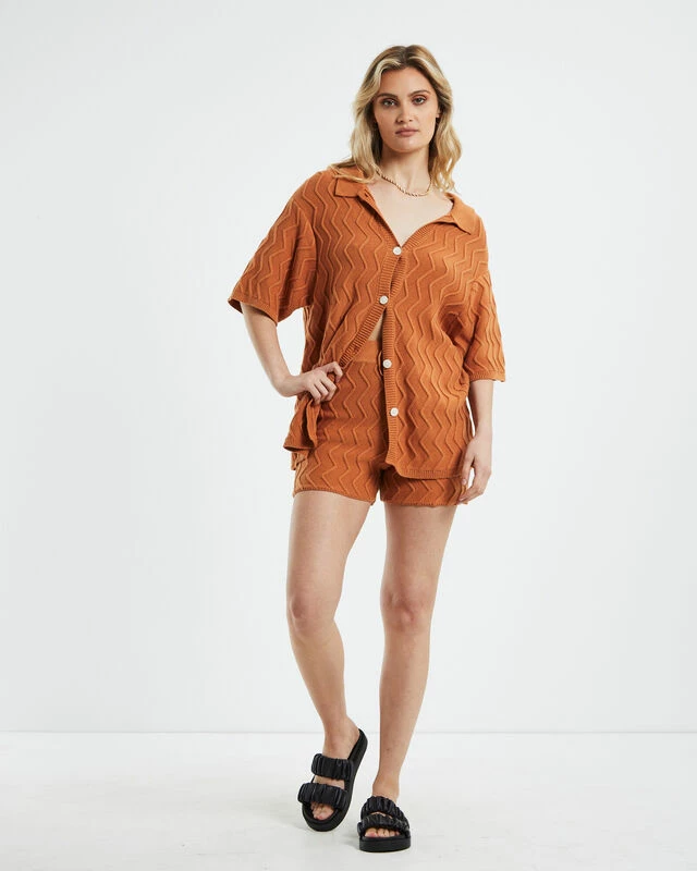 Alexis Shorts Caramel Brown 5 Alexis Shorts Caramel Brown - Image 3