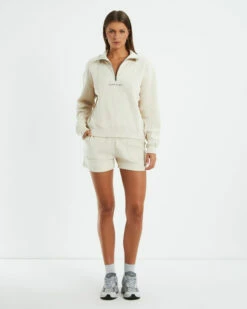 State Panelled Zip Front Fleece Oat -Insight Shop 3 18286