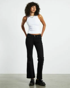 Insight Syd Stretch Low Rise Bootleg Jeans Jet Black -Insight Shop 3 18304