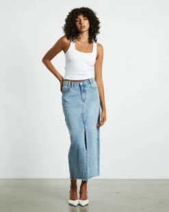 Insight Eva Maxi Denim Skirt Hacker Blue 10 Insight Eva Maxi Denim Skirt Hacker Blue -Insight Shop 3 18820