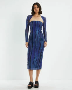 Shuro Midi Dress Bleed Blue -Insight Shop 3 18850
