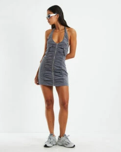 Rio Tech Cargo Halter Dress Grey -Insight Shop 3 20093