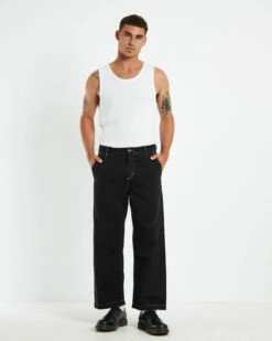 Afends Pablo Recycled Baggy Pants Black -Insight Shop 3 20141