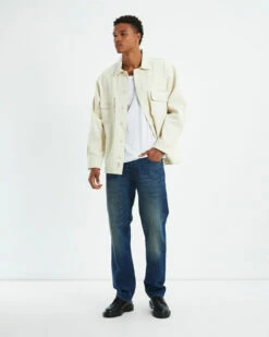 Windsor Twill Long Sleeve Overshirt Natural -Insight Shop 3 20451