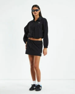 Nylon Mini Skirt Black 10 Nylon Mini Skirt Black -Insight Shop 3 20721
