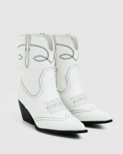 Cora Cowboy Boots White 10 Cora Cowboy Boots White -Insight Shop 3 20799