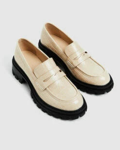 Lennon Croc Loafers Bone Croc -Insight Shop 3 20811
