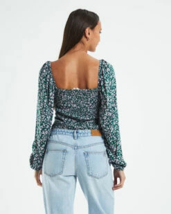 Amelie Meadow Sweet Shirred Back Top Floral -Insight Shop 3 21018