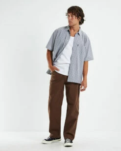 Skate Short Sleeve Shirt In White/Black 10 Skate Short Sleeve Shirt In White/Black -Insight Shop 3 21590