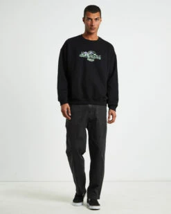 Insight Shrooms Crew Jumper Black -Insight Shop 3 21741