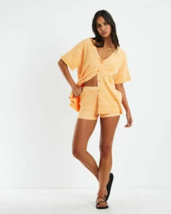Archie Knitted Hot Shorts Orange 9 Archie Knitted Hot Shorts Orange -Insight Shop 3 24122