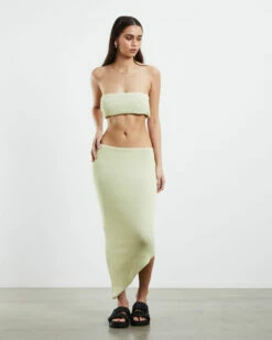 Davia Knit Crop Top Pear Green -Insight Shop 3 25738