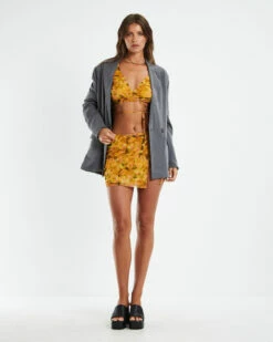 Cartia Mesh Wrap Skirt Orange -Insight Shop 3 26135