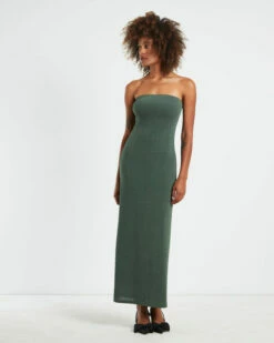 Sloane Seamless Maxi Tube Dress Green -Insight Shop 3 26877