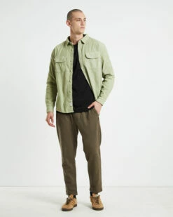 Lazy Boy Long Sleeve Shirt Sage Green -Insight Shop 3 26994