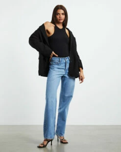 Luxe Rib Tank Top Black 10 Luxe Rib Tank Top Black -Insight Shop 3 28607