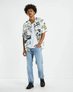 Insight Storytime Short Sleeve Resort Shirt White -Insight Shop 3 28788