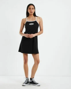 Basic Oval Logo Tennis Dress Black 10 Basic Oval Logo Tennis Dress Black -Insight Shop 3 29178