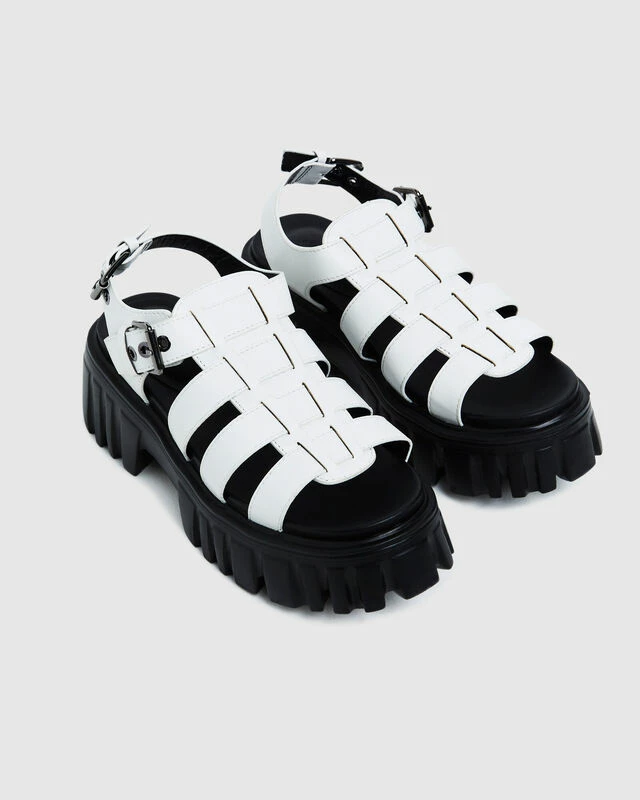 Skylar Sandals White 5 Skylar Sandals White - Image 3